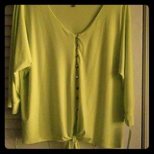 lime spring blouse